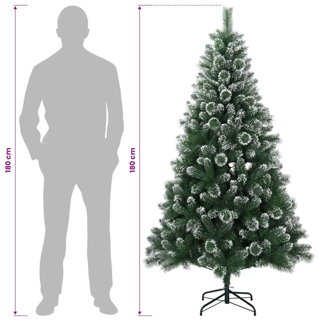 Albero di Natale artificiale 180 cm PVC e Metallo Verde 42056458