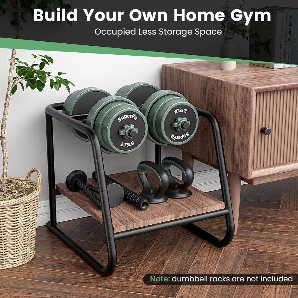 Manubri Regolabili 4 in 1, Set Pesi Palestra Casa, Include Manubri, Bilancieri, Kettlebell, Flessioni, per Ufficio, Allenamento della Forza, Fitness, per Uomini e Donne, Nero+Verde