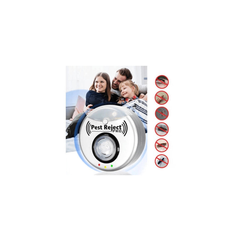 Trade Shop - Insetticida Repellente Elettrico Ad Ultrasuoni Scaccia Insetti Roditori Blatte -