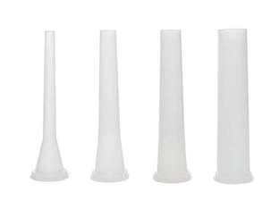 SERIE IMBUTI IN MOPLEN 4 PEZZI CON SFIATO ARIA PER INSACCATRICI- - pz.4 ø mm.10/20/30/40 - 1 confezione TRE SPADE