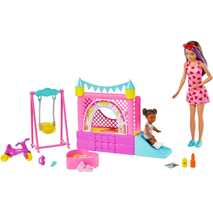 Barbie Skipper Babysitter Playset Casetta Gonfiabile con Bambola Idea Regalo