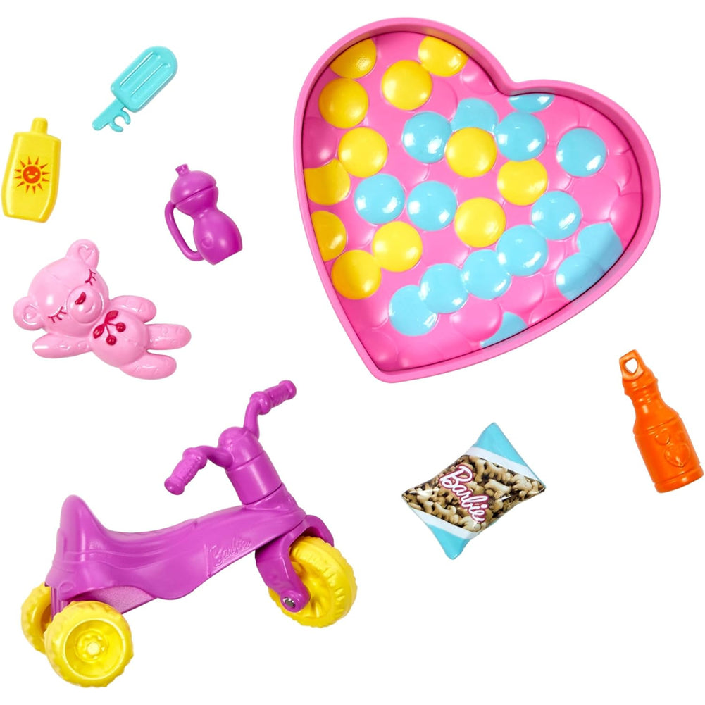 Barbie Skipper Babysitter Playset Casetta Gonfiabile con Bambola Idea Regalo