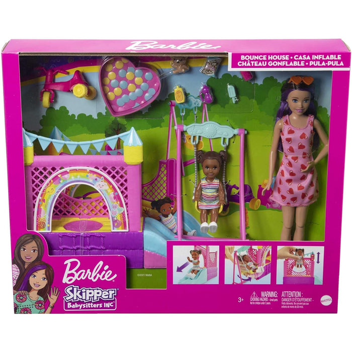 Barbie Skipper Babysitter Playset Casetta Gonfiabile con Bambola Idea Regalo