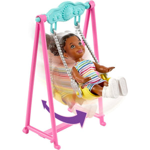 Barbie Skipper Babysitter Playset Casetta Gonfiabile con Bambola Idea Regalo