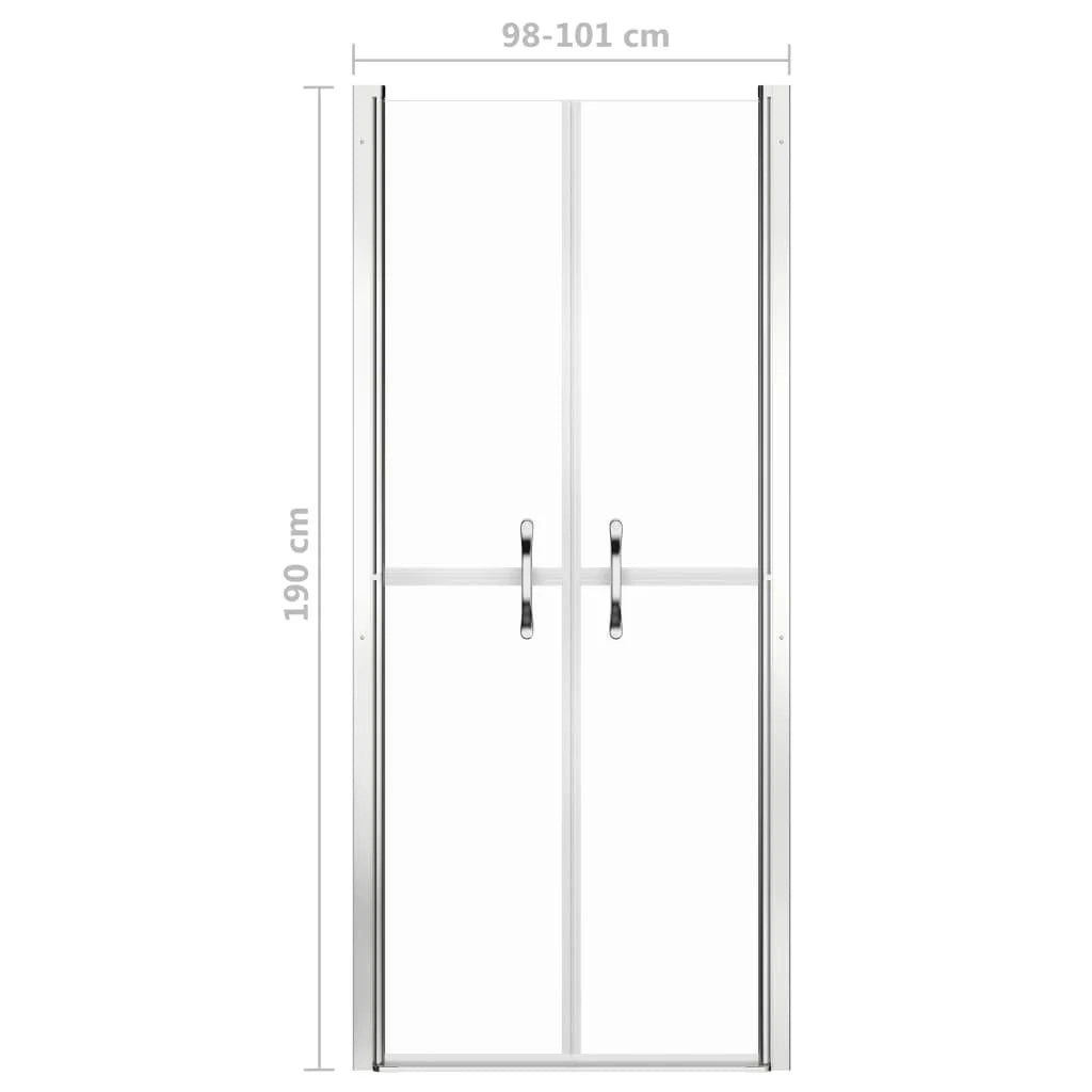 Porta doccia per bagno WC cabina doccia interno casa ESG 101x190 cm trasparente 02_0001990