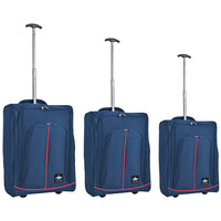 Set 3 Valigie Morbide Trolley da Viaggio Bagaglio a Mano con Ruote h50-55-60 cm
