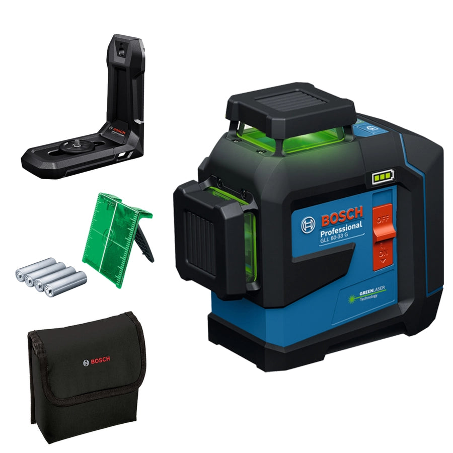 Livella laser Bosch Professional GLL 80-33 G 0601065500 3x360° verde