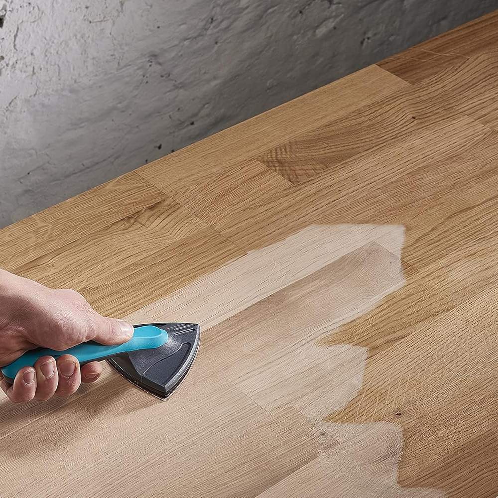 Levigatrice Angolare con Attacco Adesivo di Fogli Abrasivi Wolfcraft