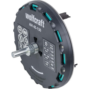 Sega a Tazza Regolabile Wolfcraft Ø 45-130 mm