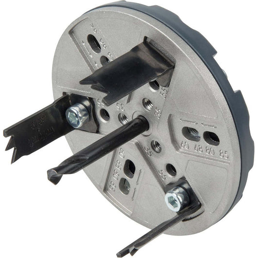 Sega a Tazza Regolabile per Faretti Wolfcraft Ø 35-85 mm