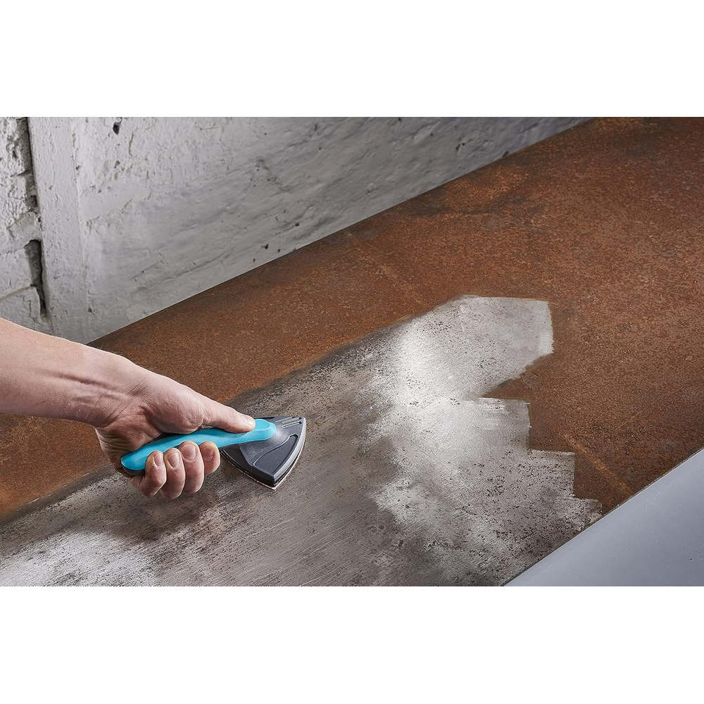 Fogli Abrasivi Legno e Metallo Levigatrice Angolare 5 Pz Wolfcraft Gr 40 60