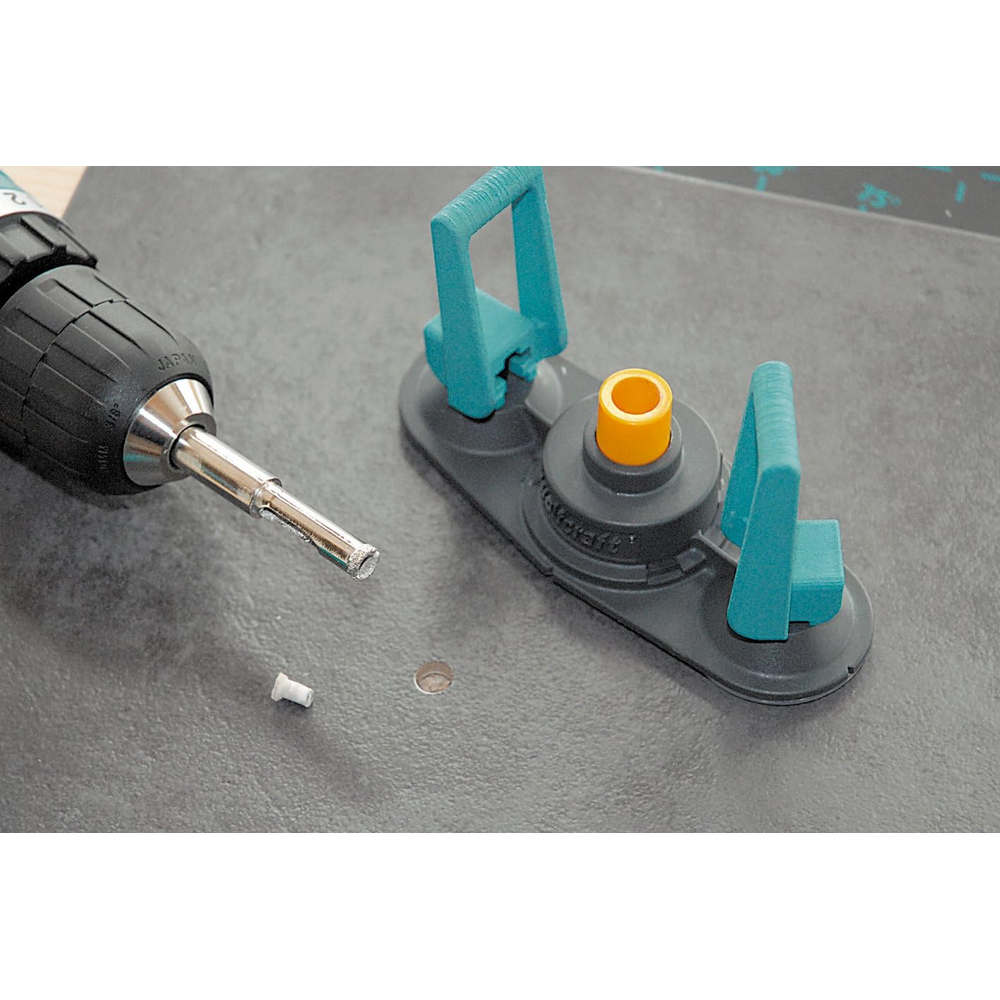 Guida Arresto con Ventosa per Punte Trapano Wolfcraft