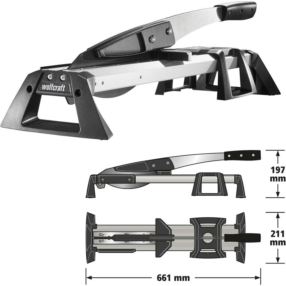 Taglierina per Laminato e Vinile VLC 800 Wolfcraft