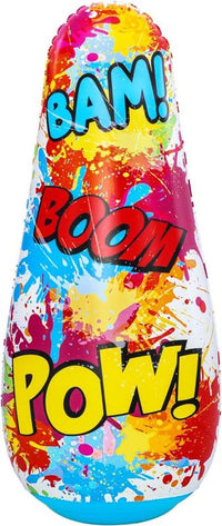 BESTWAY PUNGIBALL COMIC BLAST PER BAMBINI DAI 3 ANNI + CAMERA D'ACQUA INTEGRATA PER UNA MAGGIORE STABILITÀ 119 CM