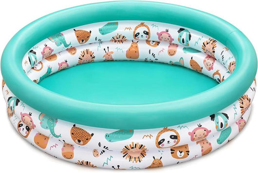 BESTWAY PISCINETTA AMICI SAFARI CON 1 TOPPA DI RIPARAZIONE PER BAMBINI DAI 2 ANNI + 102XH25 CM