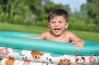BESTWAY PISCINETTA AMICI SAFARI CON 1 TOPPA DI RIPARAZIONE PER BAMBINI DAI 2 ANNI + 102XH25 CM