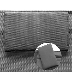 Sedia Sdraio a Dondolo Gravita Zero Lettino Prendisole Giardino Textilene Grigio