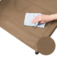 Sedia Sdraio a Dondolo Gravita Zero Lettino Prendisole Giardino Textilene Marrone