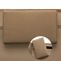 Sedia Sdraio a Dondolo Gravita Zero Lettino Prendisole Giardino Textilene Marrone