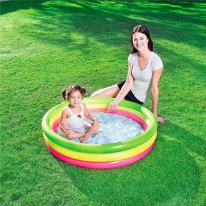 BESTWAY PISCINA GONFIABILE PER BAMBINI CON VALVOLE DI SICUREZZA TOPPA DI RIPARAZIONE INCLUSA 152 X 30 CM