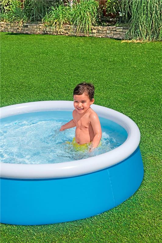 BESTWAY PISCINA CON STRUTTURA E 1 TOPPA DI RIPARAZIONE 1.22X1.22X30.5 CM CAPACITÀ 365L