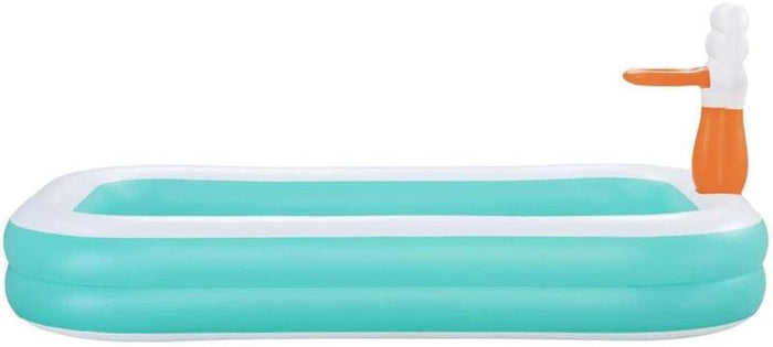 BESTWAY PISCINA BASKETBALL CON PALLA E 1 TOPPA DI RIPARAZIONE PER BAMBINI DAI 3 ANNI + 251X168X102 CM