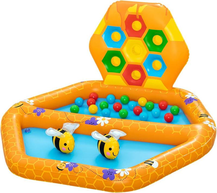BESTWAY PISCINA ALVEARE  CON 2 API E 20 PALLINE PER BAMBINI DAI 12 MESI + 127X119X61 CM