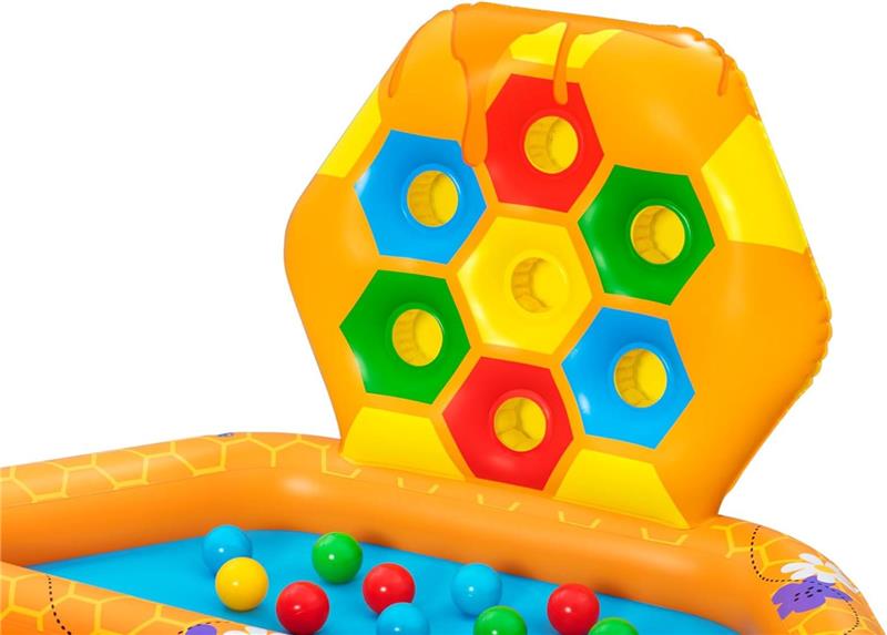 BESTWAY PISCINA ALVEARE  CON 2 API E 20 PALLINE PER BAMBINI DAI 12 MESI + 127X119X61 CM