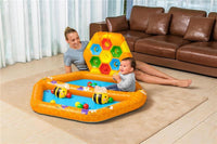 BESTWAY PISCINA ALVEARE  CON 2 API E 20 PALLINE PER BAMBINI DAI 12 MESI + 127X119X61 CM