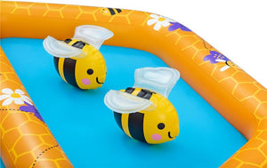 BESTWAY PISCINA ALVEARE  CON 2 API E 20 PALLINE PER BAMBINI DAI 12 MESI + 127X119X61 CM