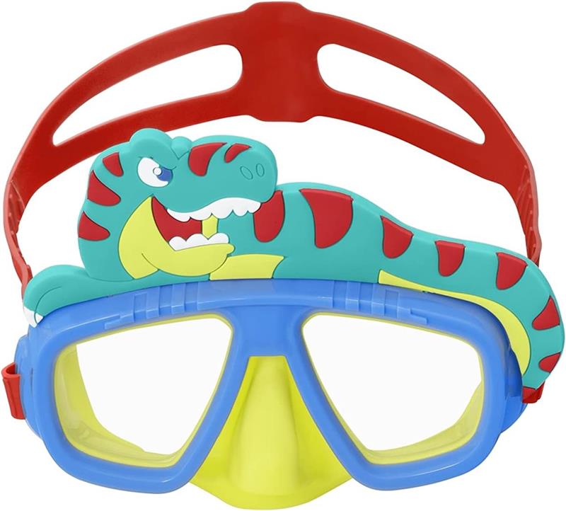 BESTWAY MASCHERA SUBACQUEA PER BAMBINI CON ANIMALETTI DAI 3 ANNI + COLORI E FANTASIA ASSORTITA