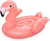 BESTWAY CIAMBELLA CAVALCABILE FANCY FLAMINGO PER  BAMBINI DAI 3 ANNI IN COLORORAZIONE ROSA 138X107 CM