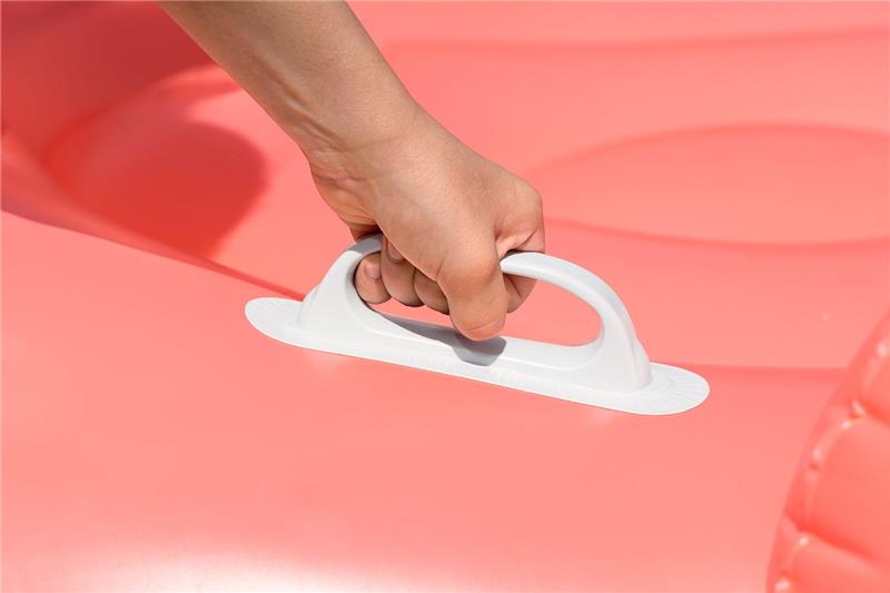 BESTWAY CIAMBELLA CAVALCABILE FANCY FLAMINGO PER  BAMBINI DAI 3 ANNI IN COLORORAZIONE ROSA 138X107 CM