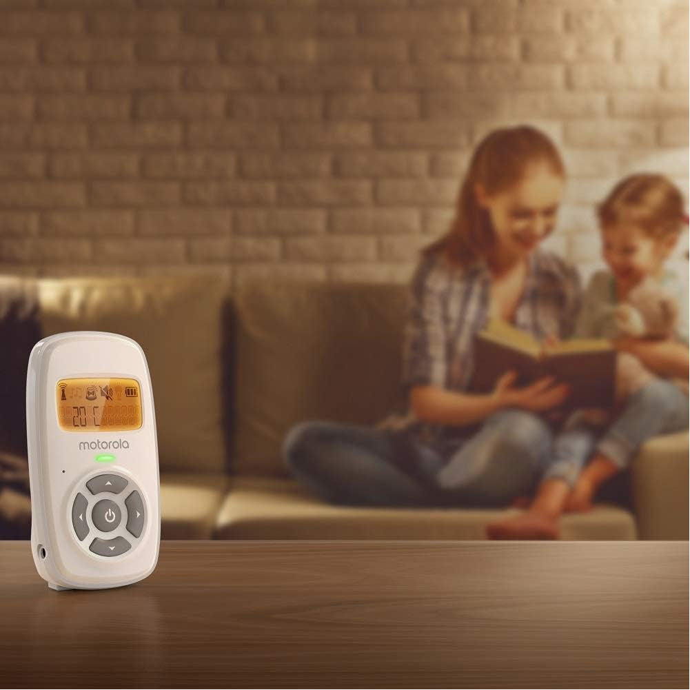 Motorola MBP24 Baby Monitor con Microfono Audio e Display a Temperatura Ambiente