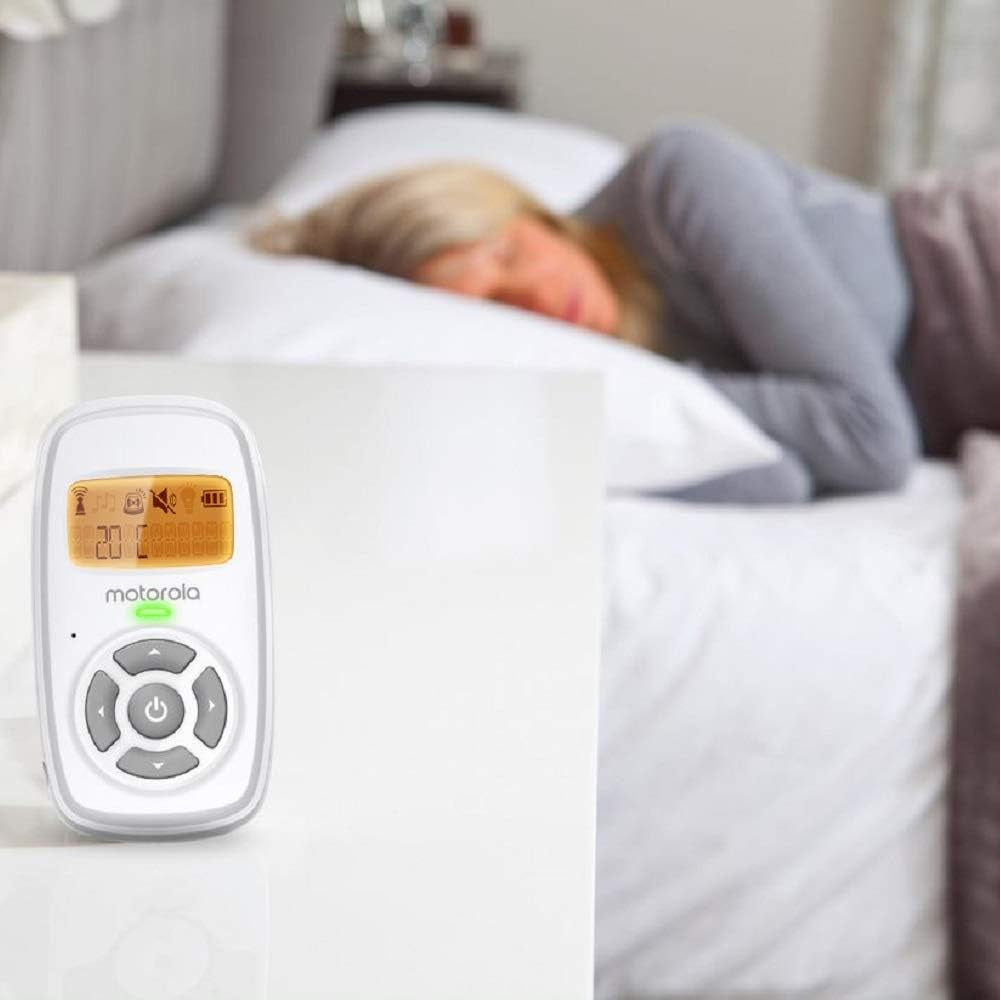 Motorola MBP24 Baby Monitor con Microfono Audio e Display a Temperatura Ambiente