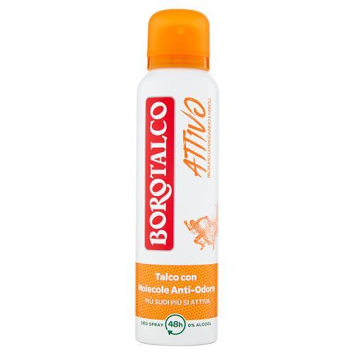 BOROTALCO TALCO CON MOLECOLE ANTI-ODORE PIÙ SUDI PIÙ SI ATTIVA PROFUMO DI MANDARINO E NEROLI 150ML