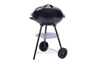 BARBECUE A CARBONE CON RUOTE MANIGLIE E PIANO APPOGGIO COLORE NERO 44X70 CM
