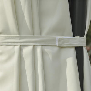 OMBRELLONE DOPPIO IN ACCIAIO E POLIESTERE IMPERMEABILE 440 X 270 X 250 CM BEIGE