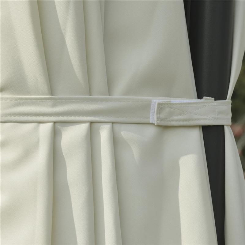 OMBRELLONE DOPPIO IN ACCIAIO E POLIESTERE IMPERMEABILE 440 X 270 X 250 CM BEIGE