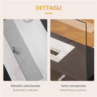 CAMINO BIOETANOLO IN METALLO E VETRO 3H DI COMBUSTIONE CON SERBATOIO 1.5L E COPERTURA 25M² 60X26X50 CM NERO