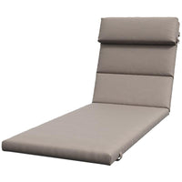 CUSCINO PER SDRAIO E LETTINO PRENDISOLE IN TESSUTO CON LACCI DI FISSAGGIO GRIGIO SCURO 196X 63 CM