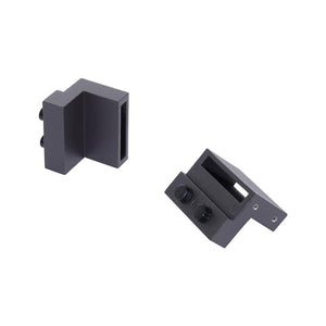 KIT BINARIO PER PORTA SCORREVOLE SINGOLA STILE RUSTICO IN ACCIAIO AL CARBONIO MARRONE