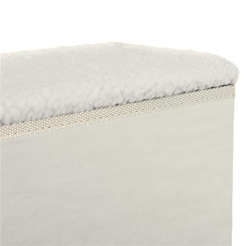 SCALETTA PER CANI A 3 GRADINI CON VANO CONTENITORE, PIEGHEVOLE E LAVABILE, 40X54X48 CM, BIANCO