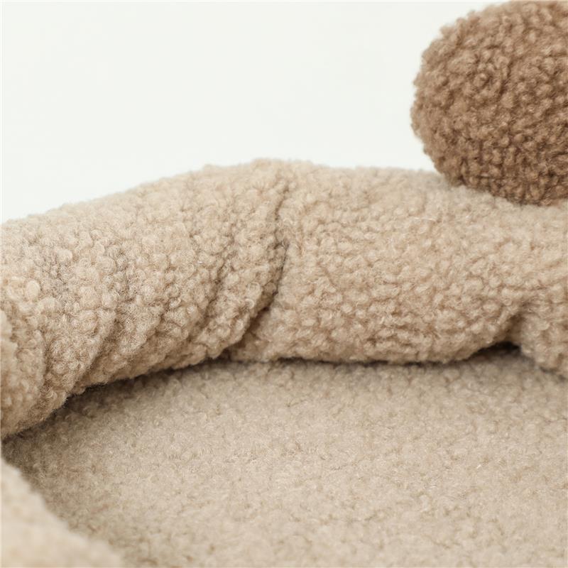 ALBERO TIRAGRAFFI PER GATTI CON LETTINO CASETTA E PIATTAFORME IN LEGNO E CASHMERE 48X40X133 CM MARRONE