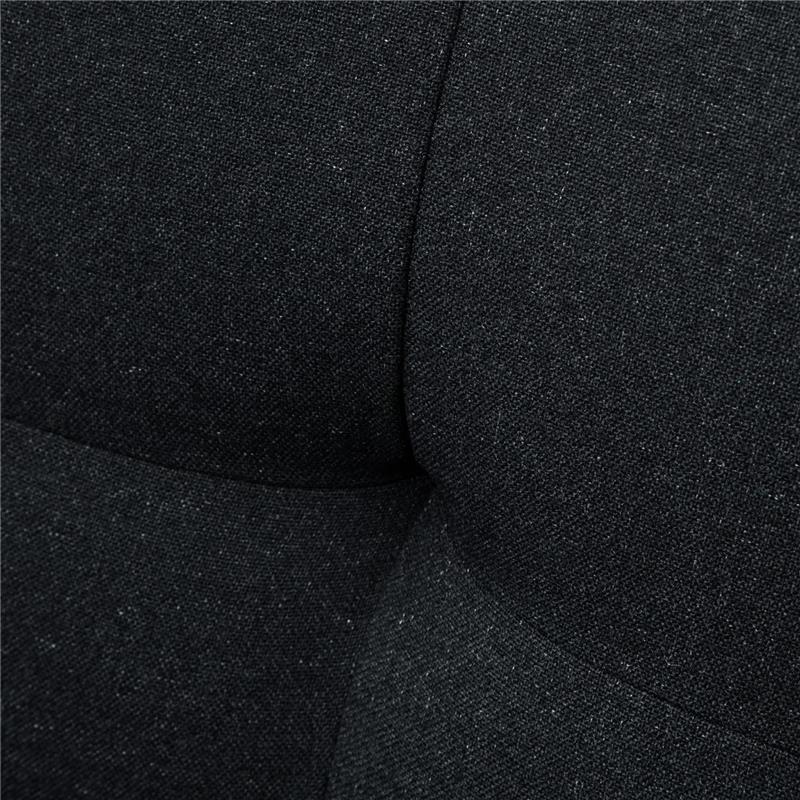 DIVANO LETTO 3 POSTI RECLINABILE CON RIVESTIMENTO EFFETTO LINO E TAVOLINO A RIBALTA GRIGIO