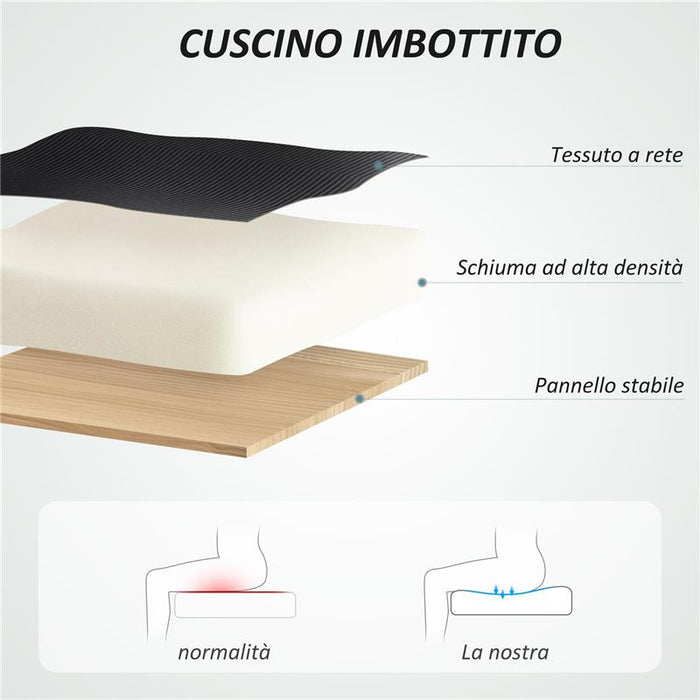 SEDIA DA UFFICIO GIREVOLE CON POGGIATESTA E ALTEZZA REGOLABILI BRACCIOLI RIBALTABILI E INCLINAZIONE NERO