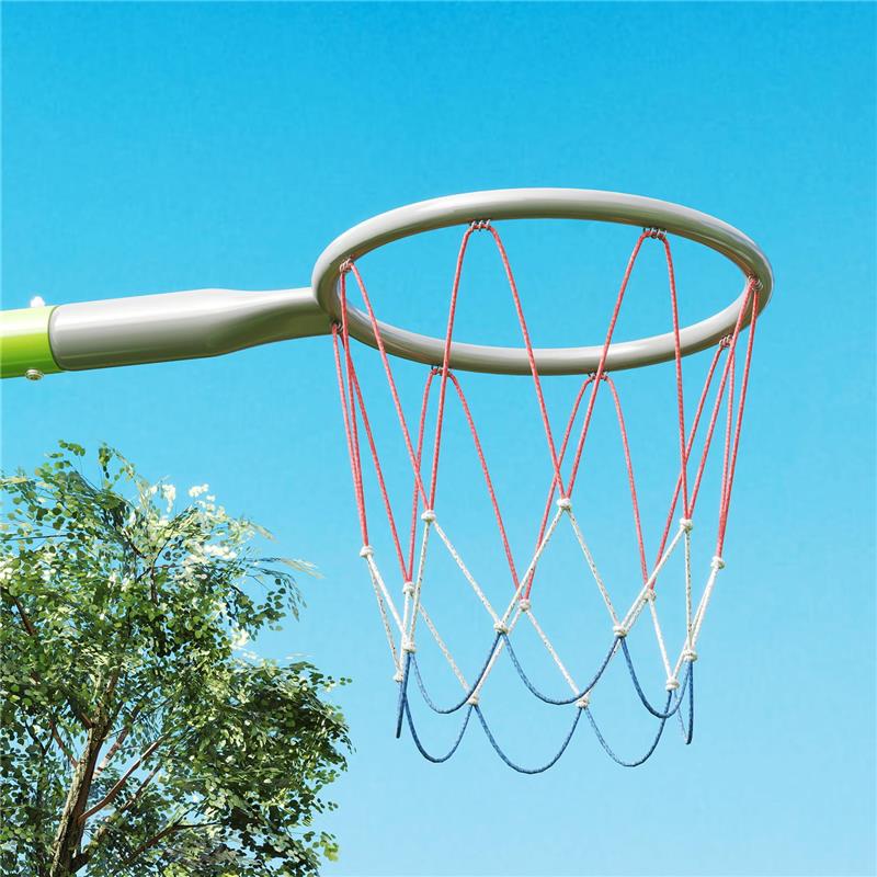 GIOCO PER BAMBINI 3 IN 1 CON ALTALENA DA GIARDINO CANESTRO E PORTA DA CALCIO 238X180X182 CM VERDE E GRIGIO