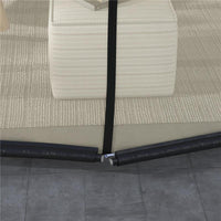 ZANZARIERA PER OMBRELLONE 3X2.3 M REGOLABILE A RETE FITTA CON APERTURA A CERNIERA, BEIGE