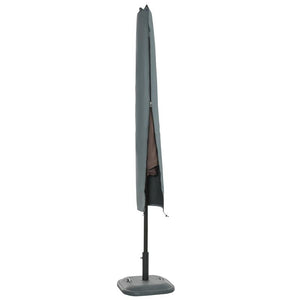 COPERTURA PER OMBRELLONE IMPERMEABILE CUSTODIA COPRI OMBRELLONE CON CERNIERA E LACCIO GRIGIO