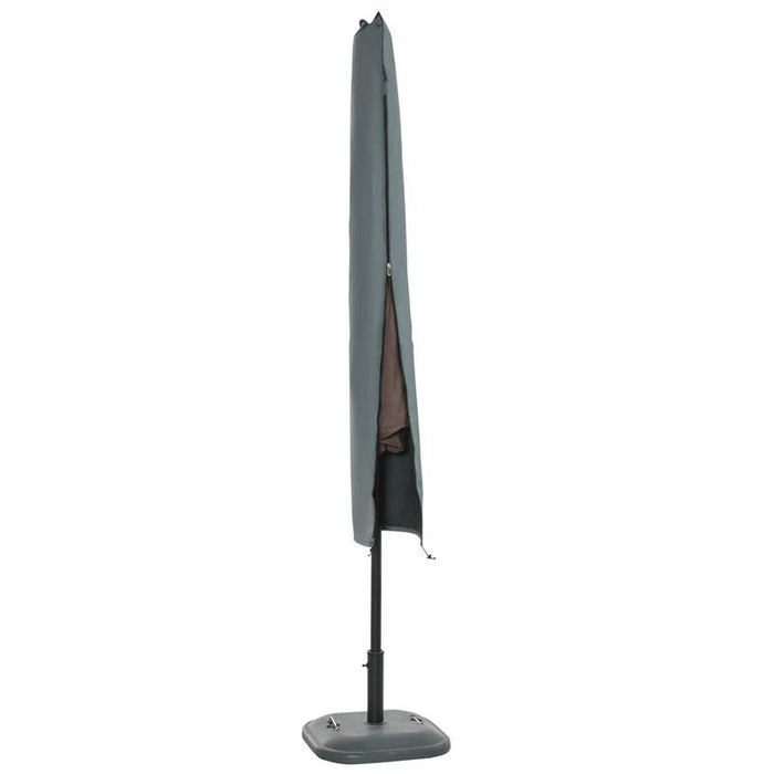 COPERTURA PER OMBRELLONE IMPERMEABILE CUSTODIA COPRI OMBRELLONE CON CERNIERA E LACCIO GRIGIO